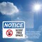 Signmission Scent Free Space Sign With Symbol, 10 in W x Rectangle, Vinyl Decal OS-2PACK-NS-D-710-L-18249 - alternate 6